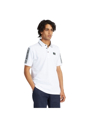 La Martina White Cotton Polo Shirt - XL