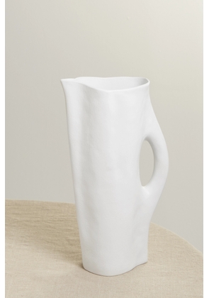 L'Objet - Timna 30cm Porcelain Pitcher - White - One size