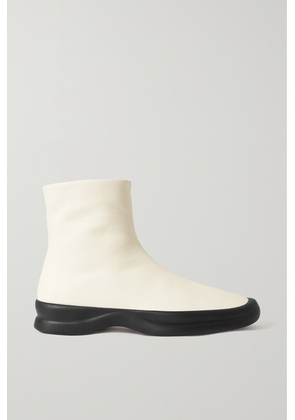 The Row - Town Leather Ankle Boots - Off-white - IT35,IT36,IT36.5,IT37,IT37.5,IT38,IT38.5,IT39,IT39.5,IT40,IT40.5,IT41,IT41.5,IT42