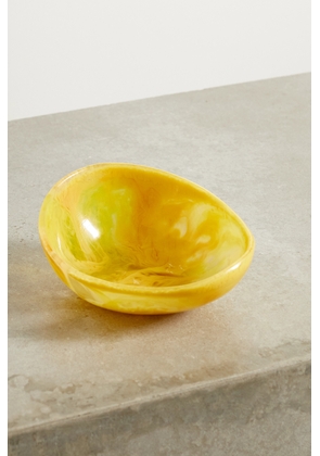 Dinosaur Designs - Flow 15cm Swirled Resin Dessert Bowl - Yellow - One size