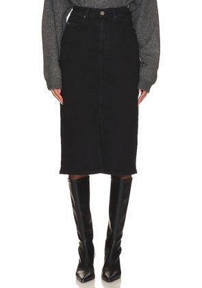 AG Jeans Tefi Midi Skirt in Black. Size 29.
