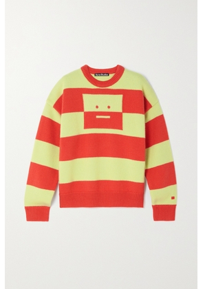 Acne Studios - Striped Intarsia Wool Sweater - Red - xx small,x small,small,medium,large,x large