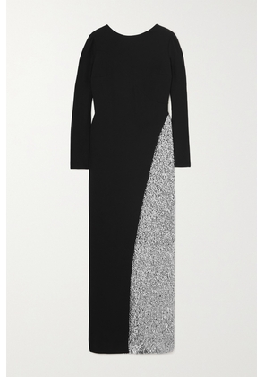 Givenchy - Open-back Sequin-embellished Crepe Gown - Black - FR34,FR36,FR38,FR40,FR42,FR44