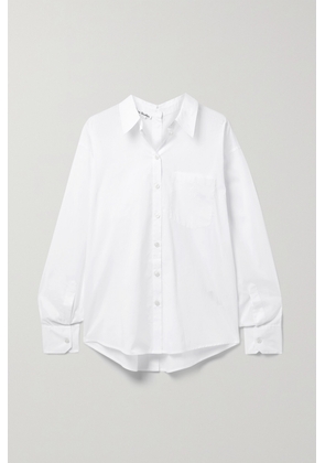 Acne Studios - Pinstriped Cotton Oxford Shirt - White - EU 32,EU 34,EU 36,EU 38,EU 40,EU 42