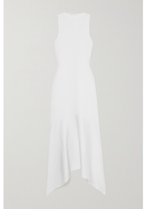 The Row - Olina Asymmetric Stretch-crepe Midi Dress - White - medium,large