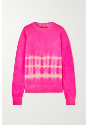 The Elder Statesman - Vision Tie-dyed Cashmere Sweater - Pink - x small,small,medium,large