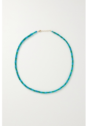 JIA JIA - Gold Opal Necklace - Blue - One size