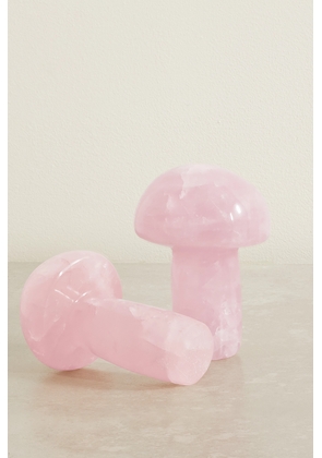 JIA JIA - Rose Quartz Mushrooms - Pink - One size