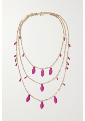 Isabel Marant - Gold-tone Necklace - Pink - One size
