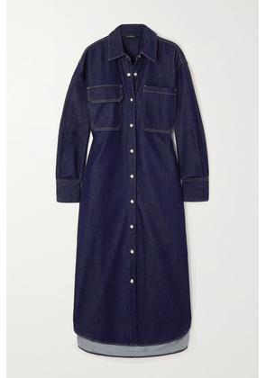 GOLDSIGN - The Scully Denim Shirt Dress - Blue - x small,small,medium,large,x large