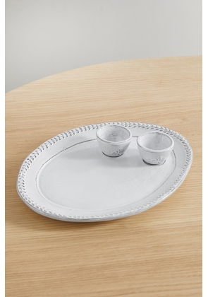 Soho Home - Hillcrest Glazed-stone Breakfast Plate - White - One size