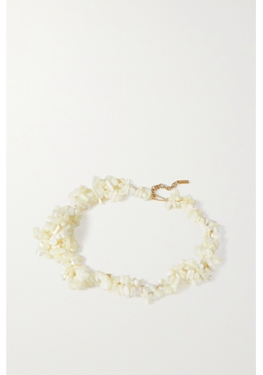 Completedworks - + Net Sustain Gold-plated Recycled-silver Pearl Necklace - Neutrals - One size