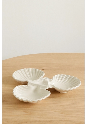 AERIN - Shell Ceramic Dish - White - One size