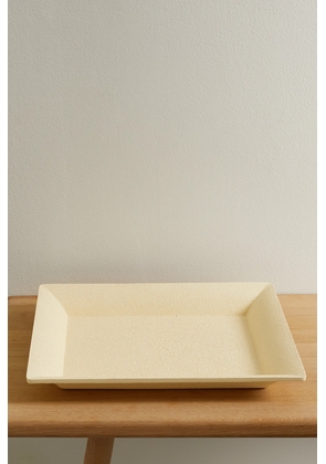 AERIN - Textured Faux Suede Tray - Cream - One size