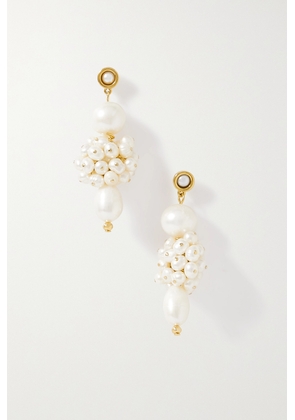 ÉLIOU - Demi Gold-plated Pearl Earrings - White - One size