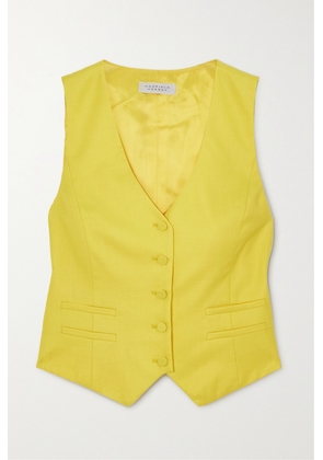 Gabriela Hearst - Coleridge Wool, Silk And Linen-blend Vest - Yellow - IT36,IT38,IT40,IT42,IT44,IT46,IT48