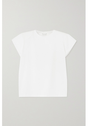 Magda Butrym - Appliquéd Cotton-jersey T-shirt - White - FR34,FR36,FR38,FR40,FR42