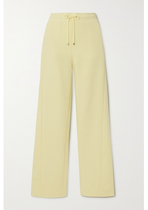 Max Mara - Leisure Ultra Cotton-blend Jersey Wide-leg Pants - Yellow - x small,small,medium,large,x large