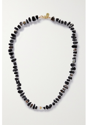 TBALANCE CRYSTALS - Onyx And Enamel Necklace - Black - One size