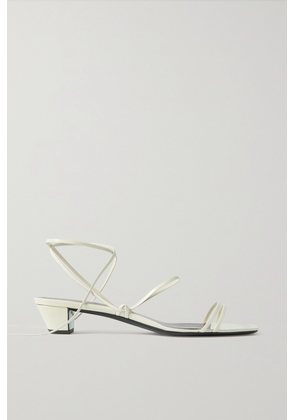 The Row - Graphic Leather Sandals - Ivory - IT35,IT36,IT36.5,IT37,IT37.5,IT38,IT38.5,IT39,IT39.5,IT40,IT40.5,IT41,IT42