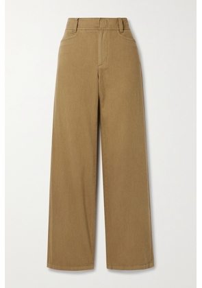 Vince - Cotton, Lyocell And Linen-blend Twill Straight-leg Pants - Brown - US0,US2,US4,US6,US8,US10,US12
