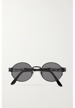 Jean Paul Gaultier - Round-frame Metal Sunglasses - Black - One size