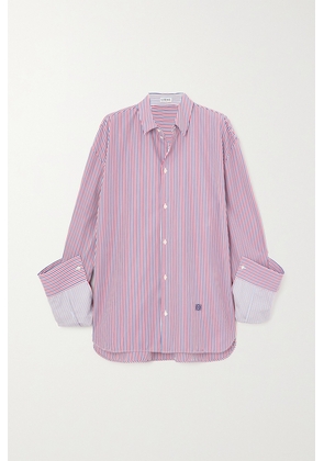 Loewe - Striped Cotton-poplin Shirt - Purple - FR32,FR34,FR36,FR38,FR40,FR42,FR44