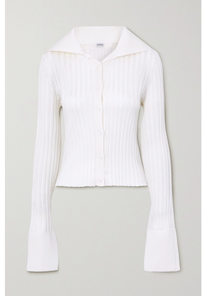 Loewe - Ribbed-knit Cardigan - White - x small,small,medium,large