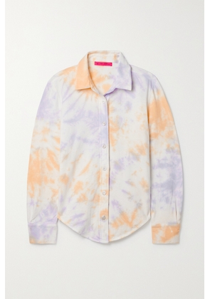 The Elder Statesman - Tie-dyed Cotton And Cashmere-blend Shirt - Ivory - x small,small,medium,large