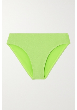 GOOD AMERICAN - Sparkle Metallic Neon Bikini Briefs - Green - 0,1,2,3,4,5,6,7,8