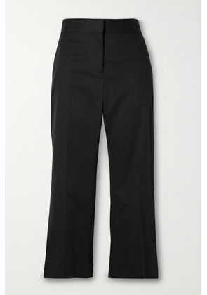The Row - Bapri Cropped Cotton-blend Straight-leg Pants - Black - US0,US2,US4,US6,US8,US10,US12,US14