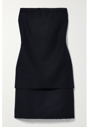 The Row - Bergliot Strapless Wool And Mohair-blend Mini Dress - Black - US0,US2,US4,US6,US8,US10,US12,US14