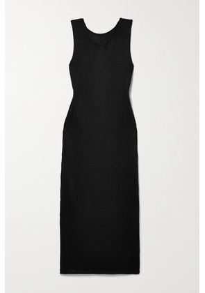 The Row - Maldo Knitted Midi Dress - Black - x small,small,medium,large,x large