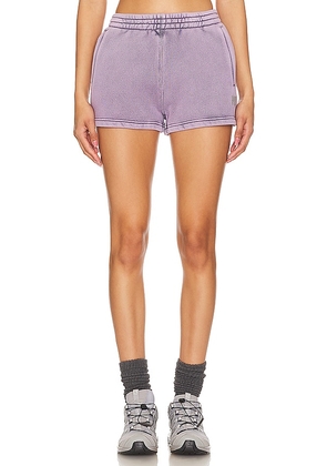 Alexander Wang Essential Sweat Short in Lavender. Size XL, XS, XXS.