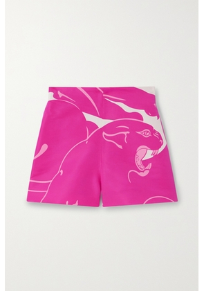 Valentino Garavani - Printed Silk-twill Shorts - Pink - IT36,IT38,IT40,IT42,IT44,IT46,IT48