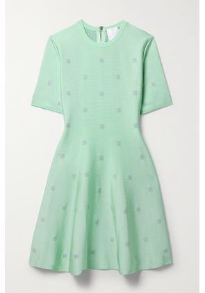 Givenchy - 4g Stretch Jacquard-knit Mini Dress - Green - x small,small,medium,large,x large