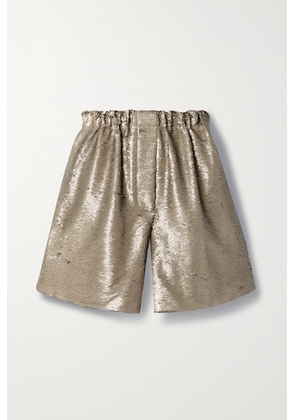 The Frankie Shop - Jazz Sequined Tulle Shorts - Metallic - x small,small,medium,large,x large