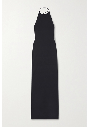 The Row - Coralia Open-back Stretch-jersey Maxi Halterneck Dress - Black - x small,small,medium,large,x large
