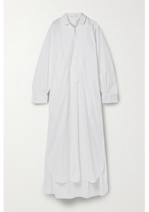 The Row - Cosette Cotton-poplin Maxi Shirt Dress - Off-white - x small,small,medium,large,x large