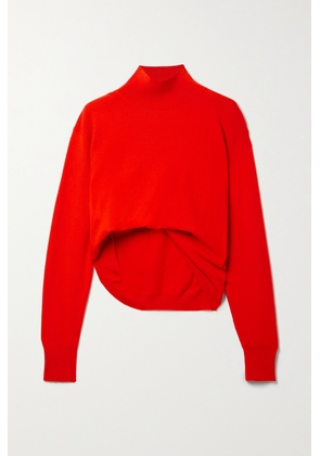 The Row - Callan Gathered Cashmere Turtleneck Sweater - x small,small,medium,large,x large
