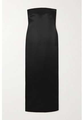 The Row - Reeta Strapless Wool And Silk-blend Maxi Dress - Black - US0,US2,US4,US6,US8,US10,US12