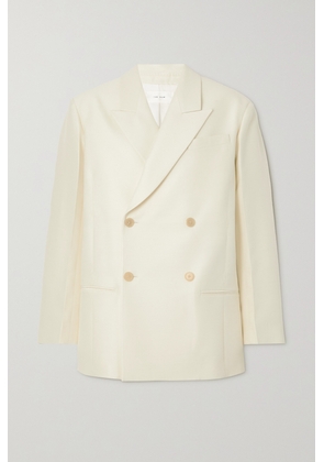 The Row - Cosima Oversized Double-breasted Wool And Silk-blend Blazer - Ivory - x small,small,medium,large