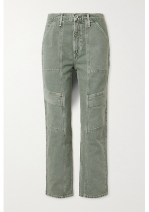 AGOLDE - + Net Sustain Cooper High-rise Straight-leg Organic Jeans - Green - 23,24,25,26,27,28,29,30,31,32