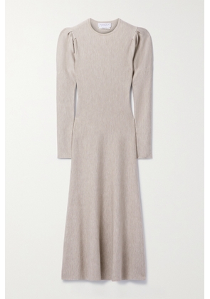 Gabriela Hearst - Hannah Wool And Cashmere-blend Midi Dress - Neutrals - x small,small,medium,large,x large