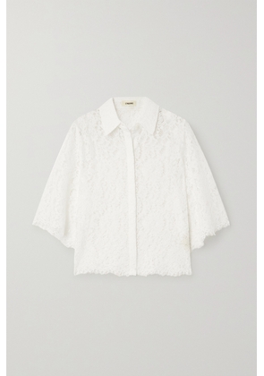 L'AGENCE - Fern Corded Lace Blouse - White - x small,small,medium,large