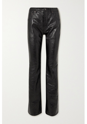 Acne Studios - Crinkled-leather Straight-leg Pants - Black - EU 32,EU 34,EU 36,EU 38,EU 40,EU 42