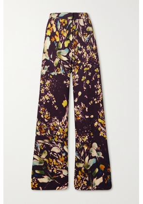 Dries Van Noten - Floral-print Jacquard Straight-leg Pants - Brown - FR34,FR36,FR38,FR40,FR42,FR44