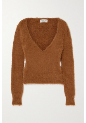 Dries Van Noten - Brushed Knitted Sweater - Brown - x small,small,medium,large