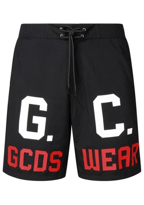Gcds Logo-Printed Swim Shorts