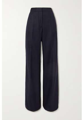 Dries Van Noten - Pleated Wool-twill Wide-leg Pants - Blue - FR34,FR36,FR38,FR40,FR42,FR44